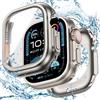 Goton, Custodia impermeabile 3 in 1 per Apple Watch, protezione schermo 49 mm, colore: titanio