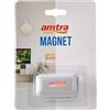 Amtra Wave Magnet Medio - Tergivetro per pulizia degli acquari, spazzola raschietto per acquari con calamita, taglia media 6x5x3 cm
