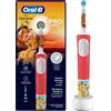 PROCTER & GAMBLE SRL Oral-B Pro Kids Re Leone Spazzolino Elettrico Bambini 3+ Anni, 1 Testina di Ricambio + 4 Adesivi