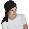 CAREBELL Smooth - Turbante cappello oncologico di bambù per chemioterapia o alopecia, Nero , Taglia unica