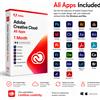 Adobe Creative Cloud 1, 2 o 3 Mesi Rinnovo Account Digitale 1 mese