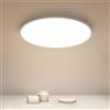 Osairous Plafoniera LED Soffitto, Ø40cm 36W Plafoniere moderna, IP44 Lampada LED Soffitto, 4500k 3980 LM Luce Neutra per Soggiorno, Camera da Letto, Cucina, Bagno, Balcone