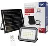PNI Greenhouse WS50 PRO - Luce LED da 50 W, con pannello solare da 6 W, batteria da 5000 mAh, 800 lm, controllo remoto, timing and adjustable Brightness, 6500 K, IP65, colore: Nero