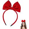 Zpeiran Cerchietto per Capelli con Fiocco Rosso,Fascia Testa,per Donne,Ragazze e Bambina,Accessorio per San Valentino,Halloween,Feste e Cosplay(rosso)