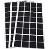 Adsamm® / 96 x feltrini autoadesivi ultrasottili/Nero / 25x25 mm/Quadrato/piedini per mobili in feltro extra fine da 1.5 mm di spessore/pad protettivi per arredi
