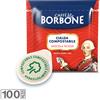 Caffè Borbone 100 CIALDE CAFFE' BORBONE MISCELA ROSSA ESE 44 MM CARTA MONODOSE FILTRO GUSTO