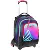 Seven Trolley Scuola Jack Detach 3 Ruote, Rosa, Shadefull Girl, 3 in 1, Zaino Con Carrello Sganciabile, Tasca Amovibile Uso Zainetto e Crossover System, Zaino Scuola Viaggio, Bambina Ragazza