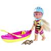 Simba - Evi Love con Kayak e la simpatica amica lontra, 12 cm, a partire dai 3 anni, 105733698