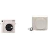 Fujifilm instax SQUARE SQ 1 Chalk White, Fotocamera a sviluppo istantaneo, Modalita One-Touch Selfie, Esposizione Automatica, Foto Formato 62x62mm & Camera Case, Chalk White
