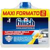 Finish Curalavastoviglie, Additivo Lavastoviglie, 2 Prodotti da 250 ml, Limone.