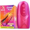 Durex Masturbatore Uomo, Vibratore in Silicone, Sex Toy Morbido e Waterproof, Facile da Pulire, 3 Modalità Effetto Bocca, 7 Modalità di Vibrazione, Caricatore USB Incluso