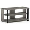 Furinno Sully Mobile Porta TV, Grigio/Nero