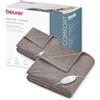 Beurer HD 75 Cosy Coperta Elettrica con Dispositivo di Termoregolazione Elettronico, 6 livelli di temperatura e spegnimento automatico dopo 3h, colore Taupe
