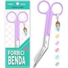 Nurse is Love, forbici da infermiere smussate, forbici per bendaggi per l'infermiera in difficoltà, forbici mediche angolate speciali come regalo per gli accessori da infermiere. Colore Lila