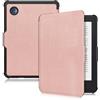 Yiernuo Custodia Compatibile con Kobo Clara Colour/Clara BW(2024)/Clara 2E(2022) &Tolino Shine Color/Shine 5(2024)/Shine 4(2022) eReader,Ultra Sottile Cover con Auto Sveglia/Sonno,Oro rosa