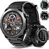 Qecnato Smartwatch Uomo Militare, 1.39" Orologio Smart watch con Chiamate Bluetooth
