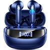 Nerunsa 2026 Cuffie Bluetooth 5.4, Auricolari Bluetooth Stereo HiFi Con 4 ENC Microfoni Anti-Rumore, Durata 50 Ore Cuffiette In Ear, Cuffiette Touch Control, LED-Display, Impermeabili IP7 Cuffie Senza Fili