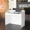 PREMTURE Bancone Bianco, 50 x 120 x 100 cm, Stabile Bancone E Reception Per Ufficio, Hotel, Azienda, Negozio Di Abbigliamento, Pasticceria E Negozio Di Frutta