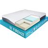 OnNuvo Materasso New GEL MEMORY FOAM, 25 cm, Antidecubito, Alta Densita' 50-55 kg/m3, AirTeachFoam+, Ortopedico, Ipoallergenico, Ergonomico, Certificato, Sfoderabile, Lavabile (160x190x25) Firenze