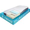 OnNuvo Materasso New Gel Memory Foam, 25 cm, Antidecubito, Alta Densita' 50-55 kg/m3, AirTeachFoam+, Ortopedico, Ipoallergenico, Ergonomico, Certificato, Sfoderabile, Lavabile (80x190x25) Firenze