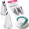 Cukkicakes Set di 2 Beccucci per Sac a Poche Professionali per decorare con foglie sulle Torte (352 e 67), Cupcake e Biscotti - Bocchette per Pasticceria prodotte in Corea