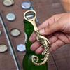Senza marchio Apribottiglie in ottone aperto grande pesce nautico coda intrecciata perfetto...