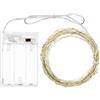 LOTTI Catena 10 MT 100 MICROLED Bianco Caldo A Batteria