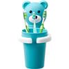 JINGLING Portaspazzolino per bambini, simpatico portaspazzolino da parete per bambini, porta spazzolini da bagno da parete con bicchiere per cucina, camera da letto