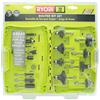 Ryobi A25R151 Set di punte per router in metallo duro con codolo di 15 pezzi da 1/4 di pollice per legno