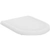 Ideal Standard Clodia Sedile WC, forma arrotondata, Sedile del water resistente, incluso set di cerniere per una facile installazione, in robusto duroplast - Bianco italiano (355x445x45 mm)