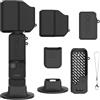 Honbobo Custodia in silicone per DJI Osmo Pocket 4P, Custodia protettiva Case Custodia protettiva con supporto in silicone e cinturino da polso per DJI Osmo Pocket 4P (Black)