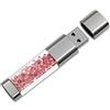 FeliSun Crystal Jewelry Chiavetta USB 3.0 Pendrive USB Stick Flash Drive Impermeabile trasparente Memory Stick Pen Drive-Fino a 80M / s (16GB, Rosa)