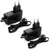 Topolenashop 2 Alimentatori Stabilizzati 12V 1A 12W con Connettore DC 5,5 x 2,1 mm - Per Strisce LED, Telecamere, Videosorveglianza, Modem e Router Compatibili