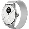 GIOPUEY 20mm Cinturini Magnetica Compatibile con Withings ScanWatch 2 42mm/Nova 42mm, Cinturino in Acciaio Inossidabile Intrecciato [Magnetico] - Silver