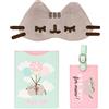 Grupo Erik Pusheen Set da Viaggio | Portapassaporto con Etichetta Bagaglio | Custodia Passaporto e Mascherina Copri Occhi, Gatto Gadget Kawaii, Idea Regalo