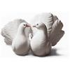 Lladró / Sculptures / Couple of Doves - Coppia colombe / statua / porcellana / bianca / lucida - 01001169