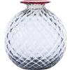 Venini / Monofiore Balloton / vaso / uva, filo rosso sangue di bue / vetro soffiato lavorato a mano - 100.18 UV-RB