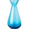 Venini / Gemme / vaso Rigadin / acquamare / vetro soffiato lavorato a mano - 100.35 AQ