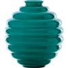 Venini / Dèco / vaso / verde paraiba / vetro soffiato lavorato a mano - 707.08 VE