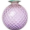 Venini / Monofiore Balloton / vaso / lilla, filo verde menta / vetro soffiato lavorato a mano - 100.18 LL-VT