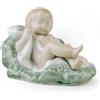 Lladró / Sculptures / Baby Jesus Nativity - Natività Gesù Bambino / statua / porcellana / verde e bianca / lucida - 01005478