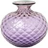 Venini / Monofiore Balloton / vaso / lilla, filo verde menta / vetro soffiato lavorato a mano - 100.36 LL-VT