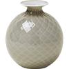Venini / Monofiore Balloton - Snow / vaso / talpa, interno lattimo, filo lattimo / vetro opalino soffiato lavorato a mano - 100.14 TP-LA-LA