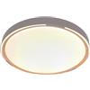 V-TAC Plafoniera LED 60W 6000 lm CCT Dimmerabile con Telecomando Effetto Legno Chiaro 24206