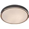 V-TAC Plafoniera LED 60W 6000 lm CCT Dimmerabile con Telecomando Effetto Legno Scuro 24205