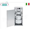 Mobile scaldapiatti inox con 1 sportello, 3 ripiani grigliati, Temp. 0 Ã· 90 Â°C