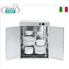 Mobile scaldapiatti inox con 2 sportelli, 3 ripiani grigliati, Temp. 0 Ã· 90 Â°C