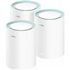 Cudy M1300 Pack de 3 Sistemas WiFi Mesh AC1200 Dual Band - 867Mbps en 5GHz, 300M