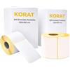 KORAT 500 Etichette Termiche 100x150 mm, 500 per Rotolo, Adesive per Stampante Termica, Compatibili Zebra Dymo Brother, Ideali per Spedizioni, Logistica, Barcode, Senza Inchiostro (500, 1 Rotolo)