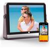 KODAK Cornice Digitale Foto, Cornice Digitale WiFi da 10 pollici, Batteria Integrata e Memoria da 64 GB, Touchscreen IPS HD, Calendario, Condivisione di Immagini, Musica e Video via App, E-mail o USB